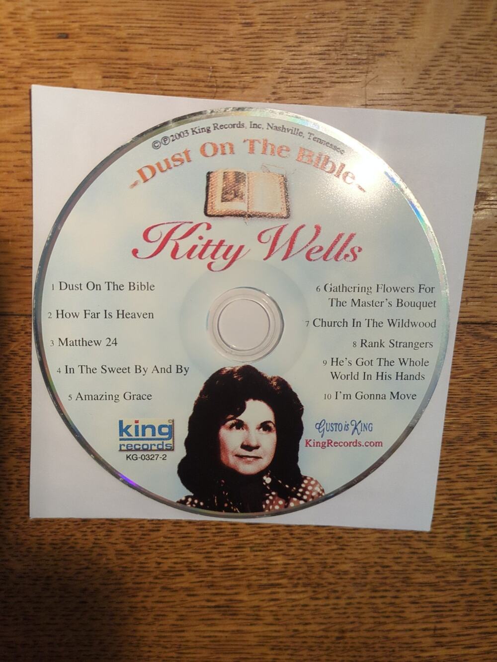 Dust on the Bible Kitty Wells Cd Disc Only